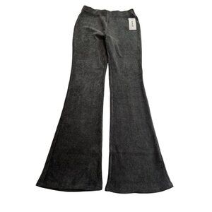 Hurley Veronica Mid Rise Fine Stretch Corduroy Bootcut Pants in Grey